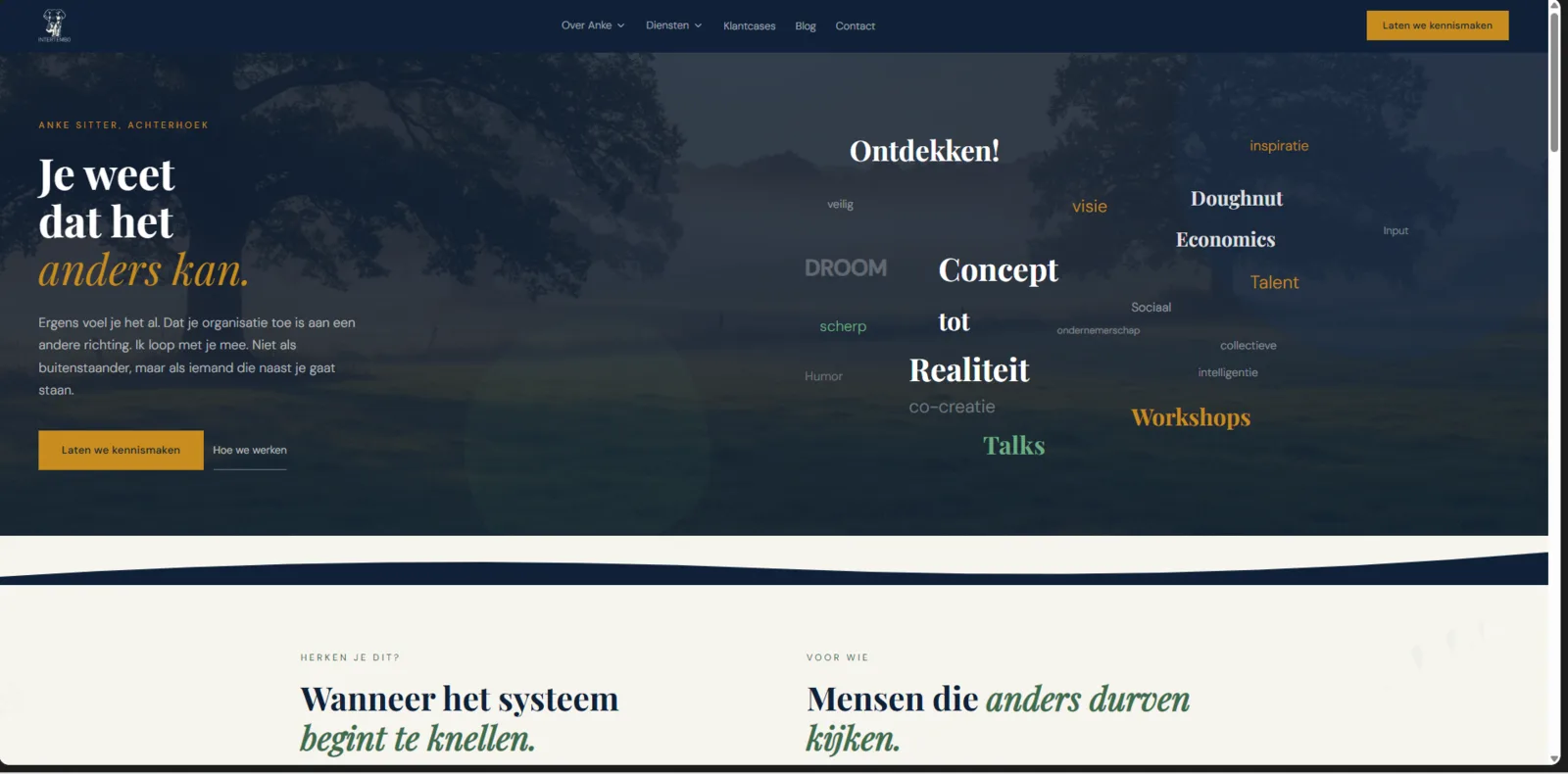 Website van Intertembo, Strategisch advies en begeleiding.